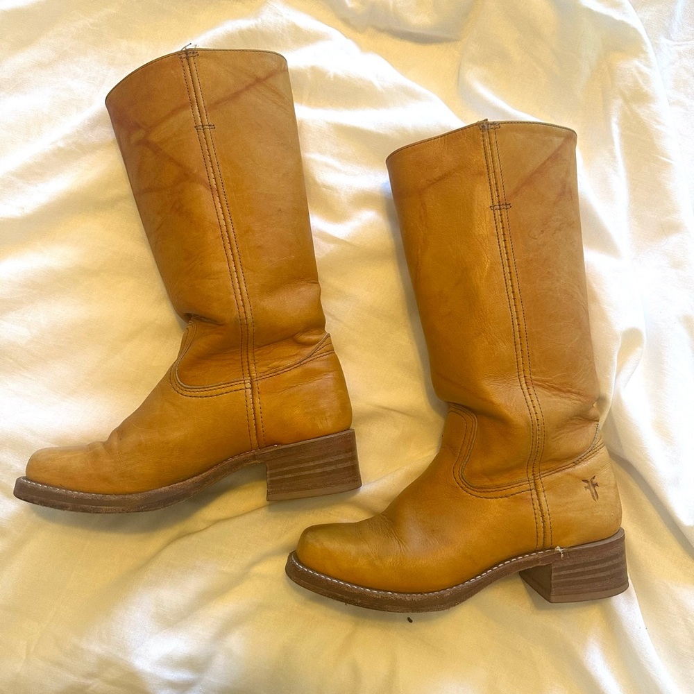 Frye 14L Leather Campus Boots Sz 8.5